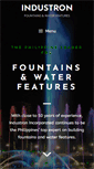 Mobile Screenshot of industronfountains.com